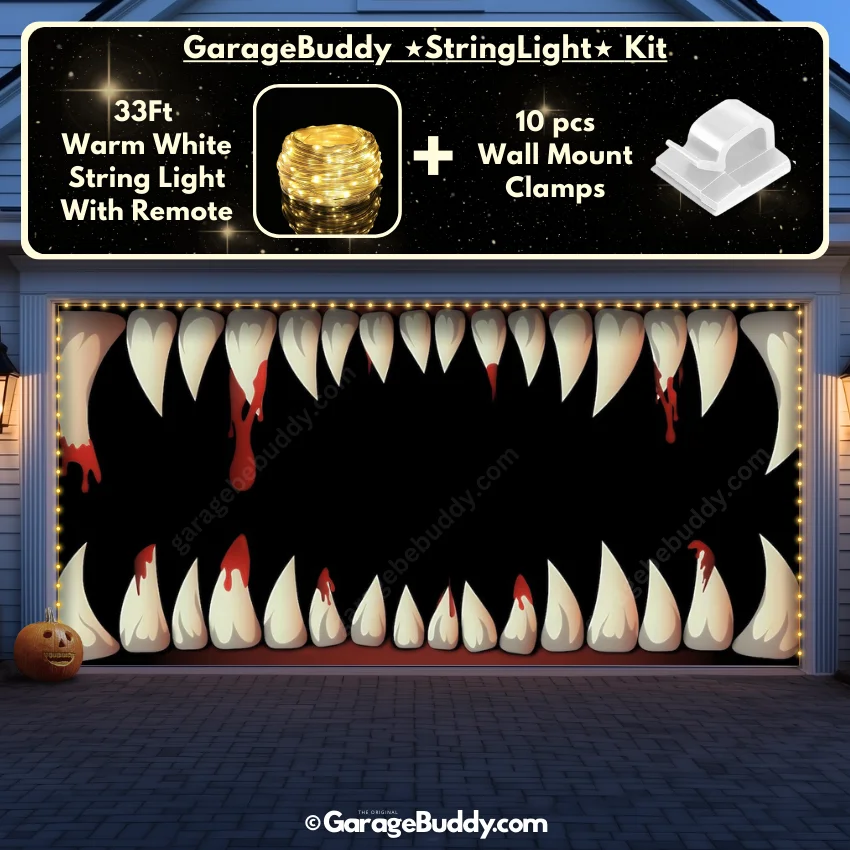 Monster Teeth | Halloween Garage Door Cover - Image 20