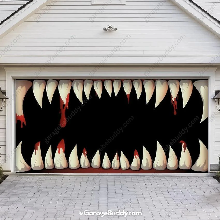 Monster Teeth | Halloween Garage Door Cover - Image 8
