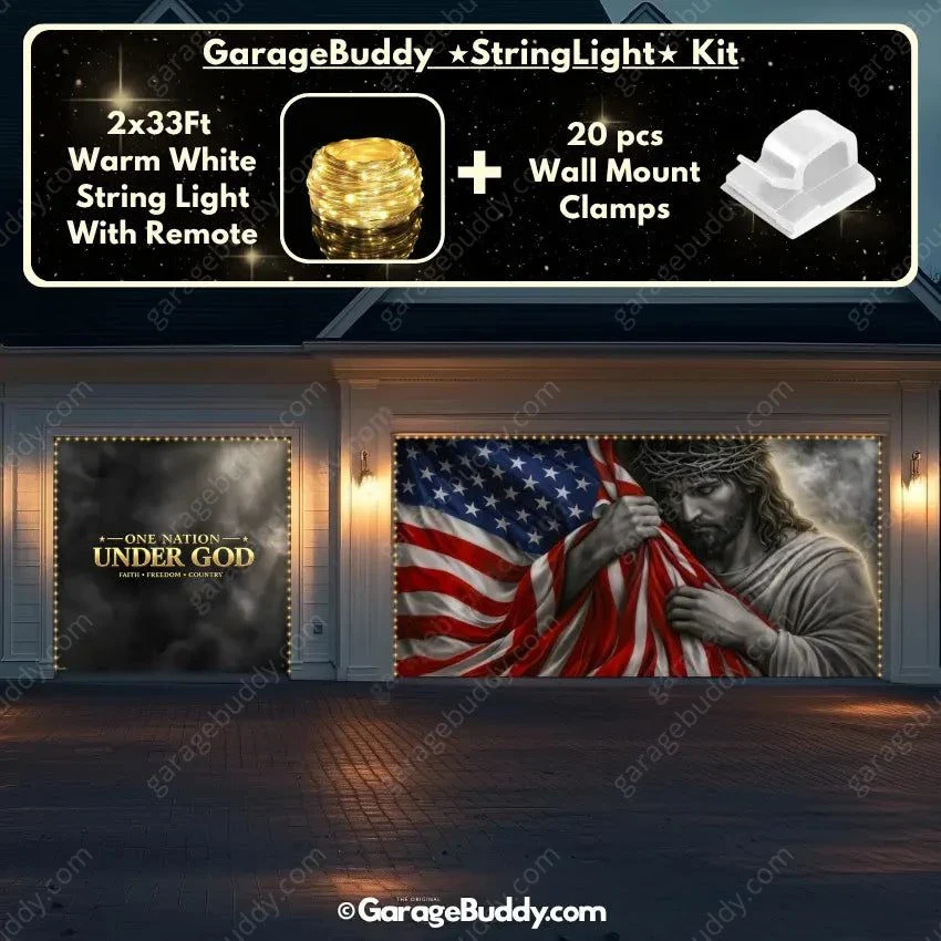 One Nation Under God | Patriotic Garage Door Cover - Image 15