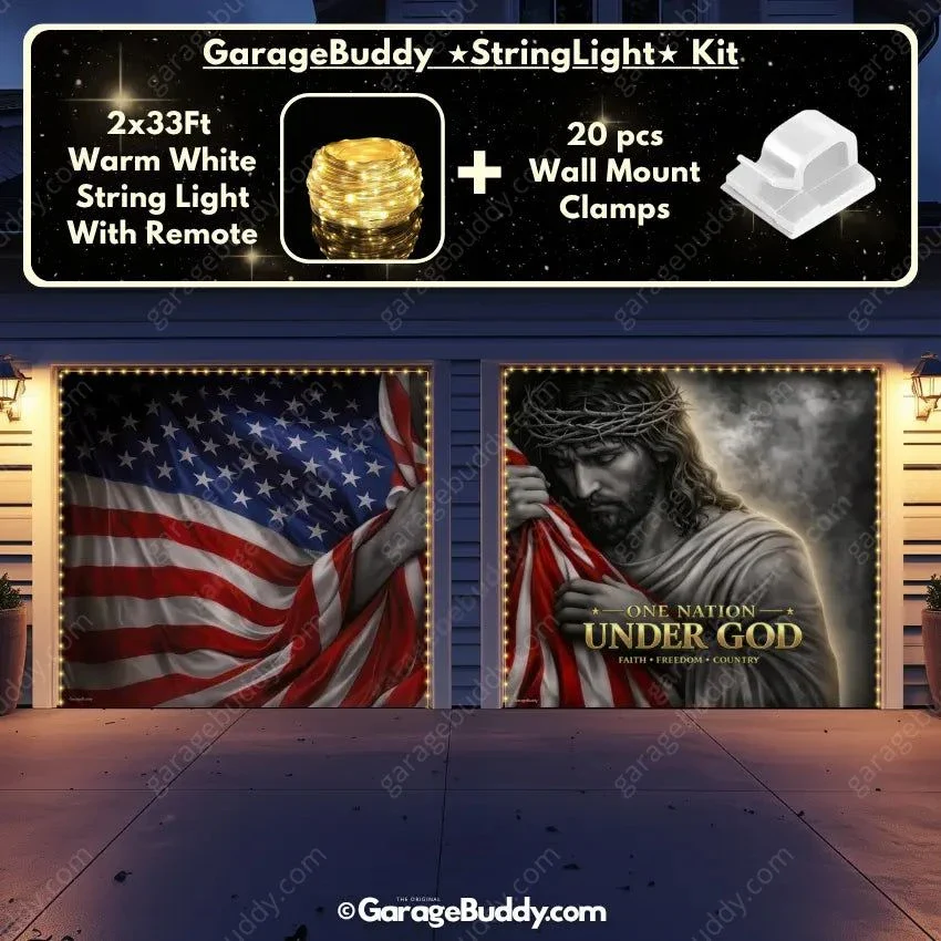 One Nation Under God | Patriotic Garage Door Cover - Image 16