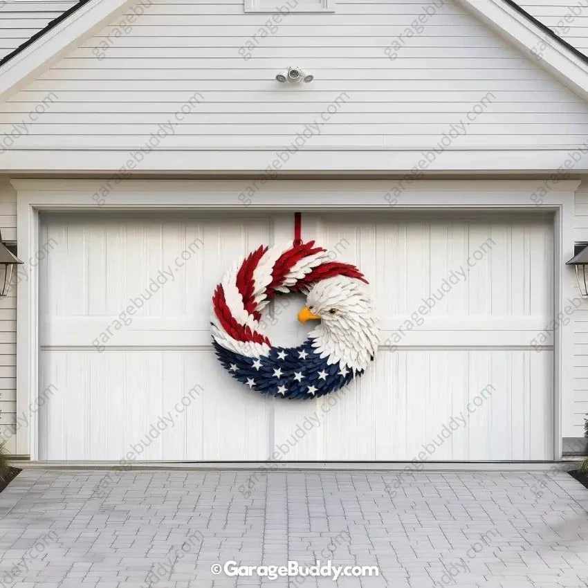 Patriotic Eagle Wreath | Patriotic Garage Door Cover - Image 10