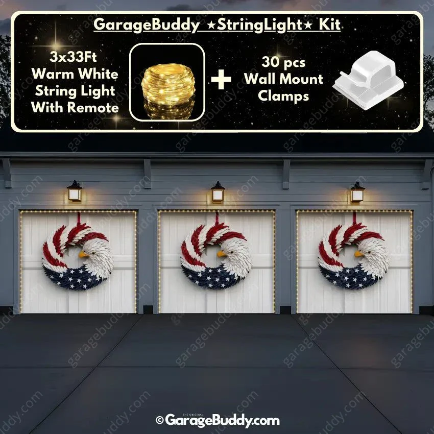 Patriotic Eagle Wreath | Patriotic Garage Door Cover - Image 15