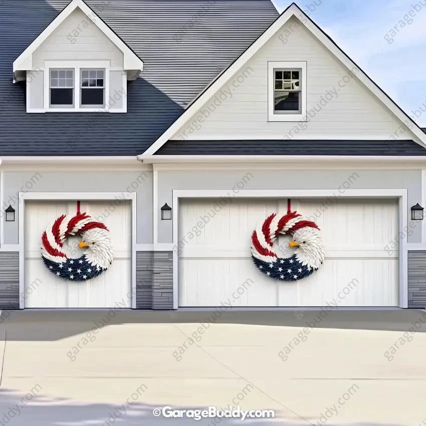 Patriotic Eagle Wreath | Patriotic Garage Door Cover - Image 16