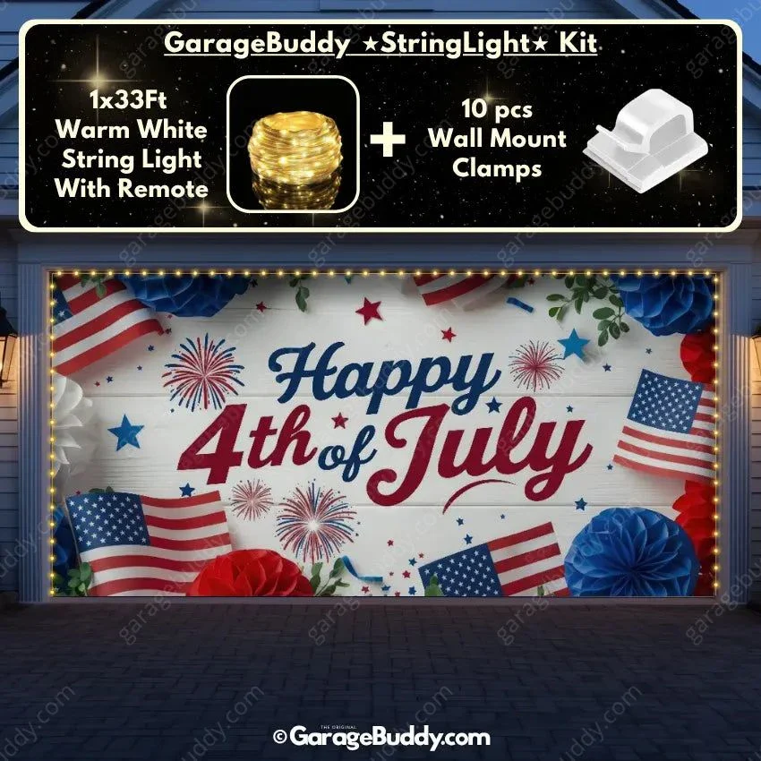 Happy 4th of July | Patriotic Garage Door Cover - Image 10