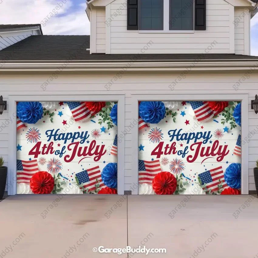 Happy 4th of July | Patriotic Garage Door Cover - Image 11
