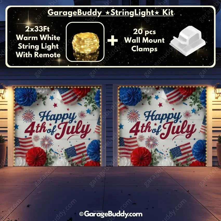 Happy 4th of July | Patriotic Garage Door Cover - Image 12