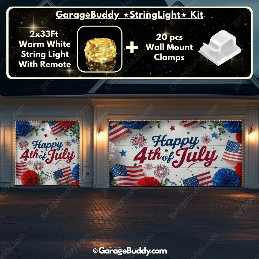Happy 4th of July | Patriotic Garage Door Cover - Image 16