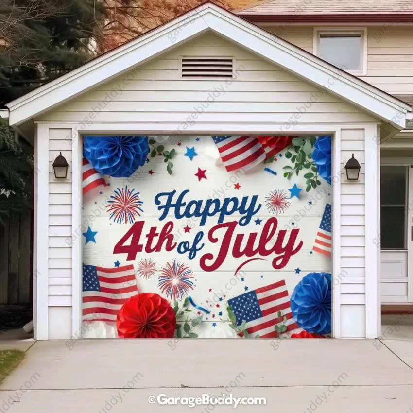 Happy 4th of July | Patriotic Garage Door Cover - Image 17
