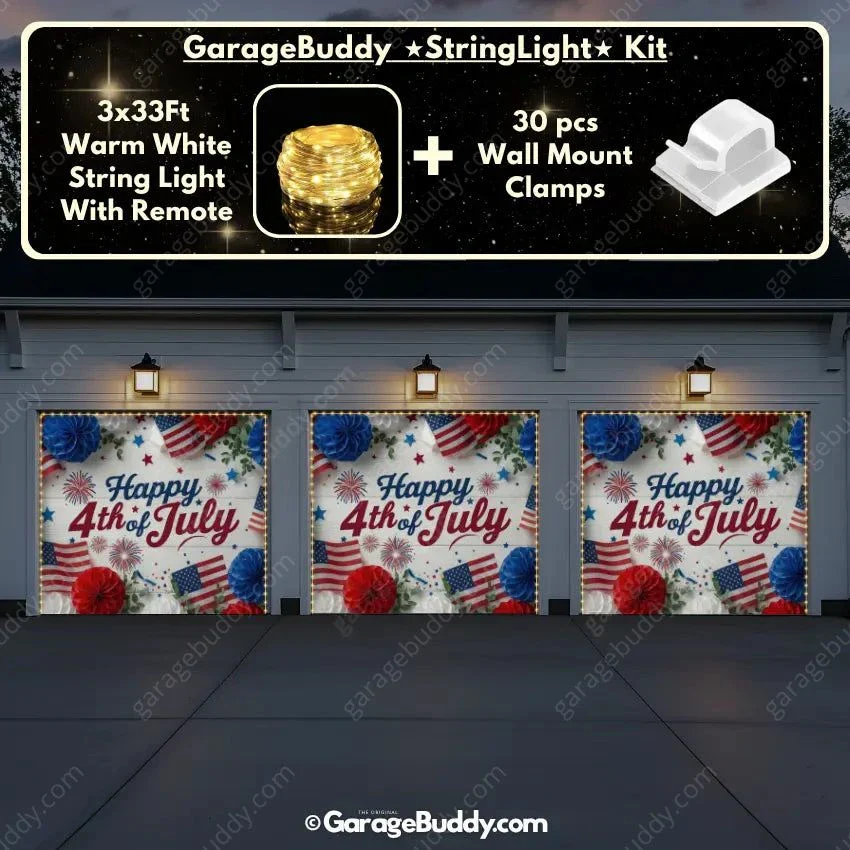 Happy 4th of July | Patriotic Garage Door Cover - Image 19