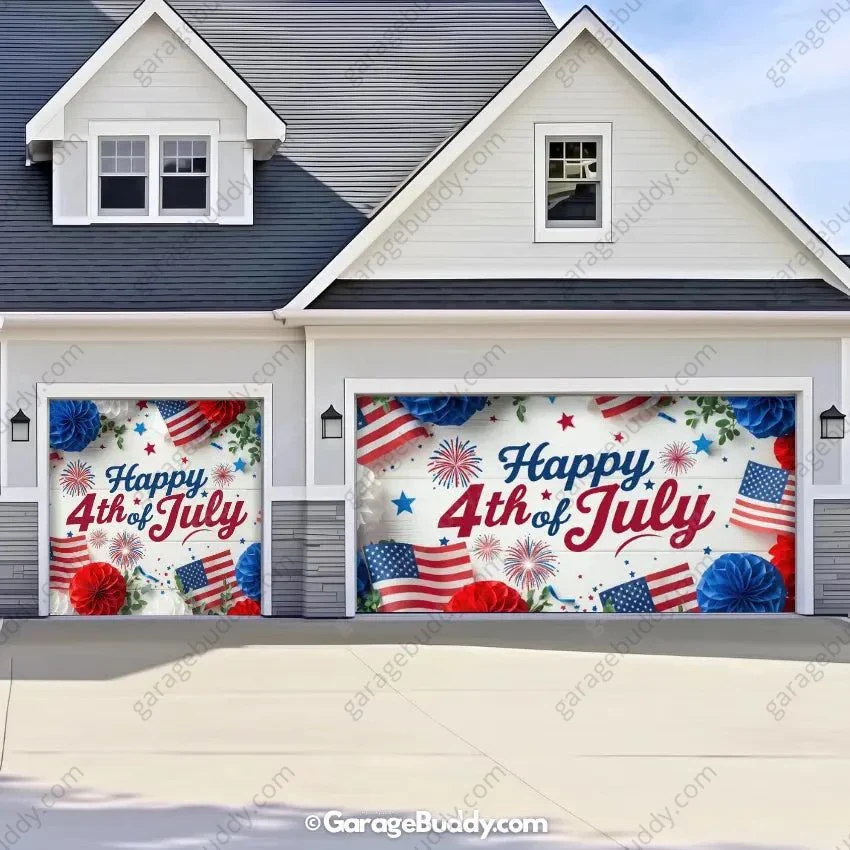 Happy 4th of July | Patriotic Garage Door Cover - Image 7