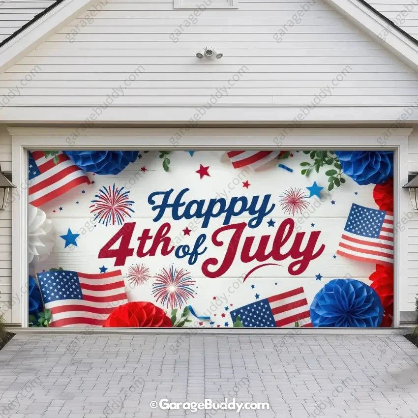 Happy 4th of July | Patriotic Garage Door Cover - Image 9