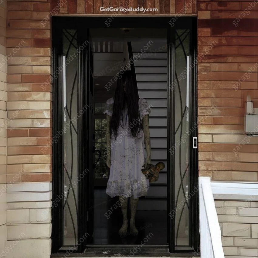 Possessed Girl | Halloween Front Door Cover - Image 8