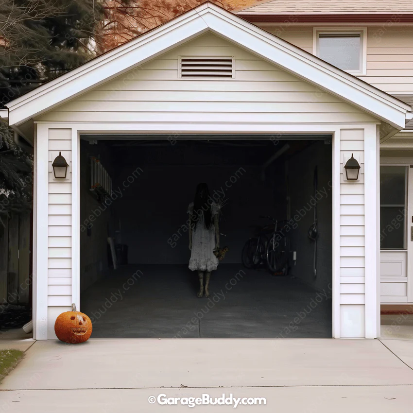 Possessed Girl | Halloween Garage Door Cover - Image 23