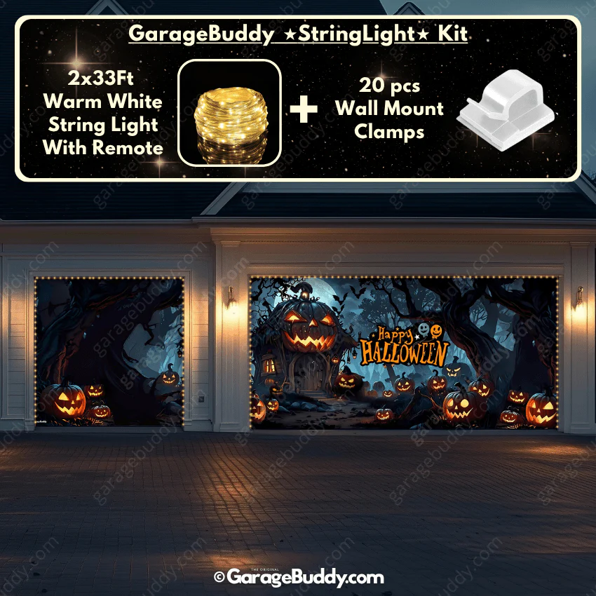 Pumpkin House | Halloween Garage Door Cover - Image 17