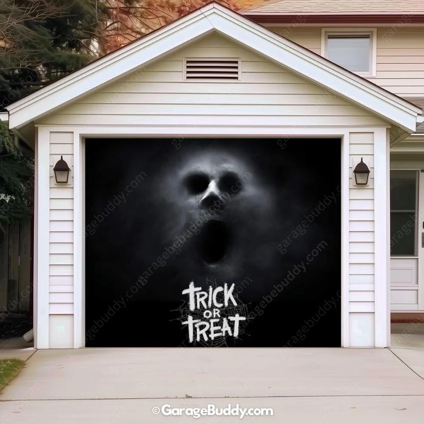 Ghostly Figure | Halloween Garage Door Cover - Image 10
