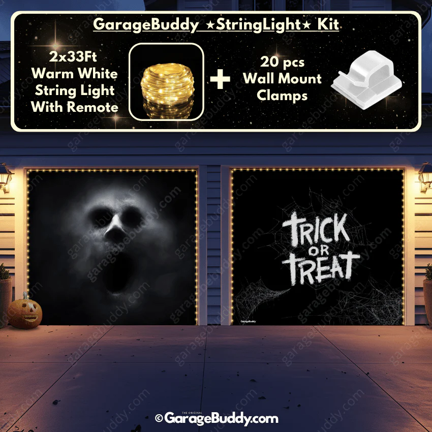 Ghostly Figure | Halloween Garage Door Cover - Image 12