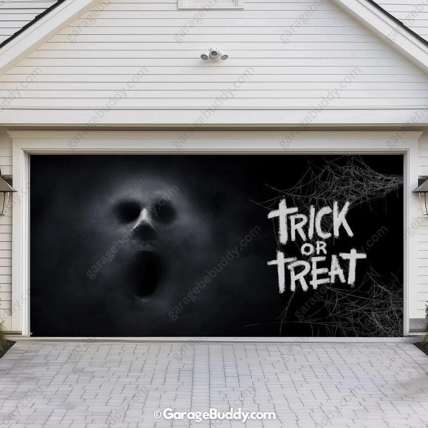 Ghostly Figure | Halloween Garage Door Cover - Image 7