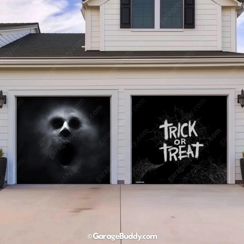 Ghostly Figure | Halloween Garage Door Cover - Image 8