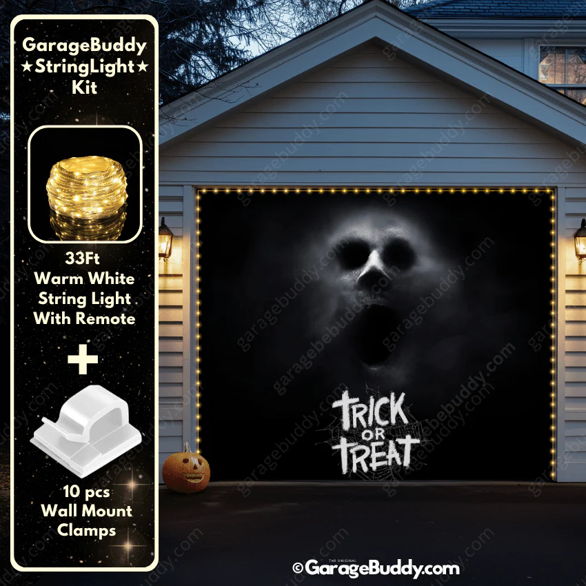 Ghostly Figure | Halloween Garage Door Cover - Image 9