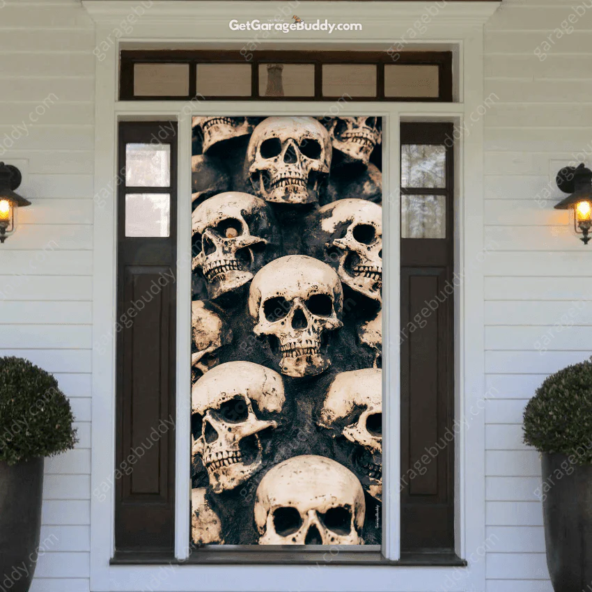 Skulls | Halloween Front Door Cover - Image 3