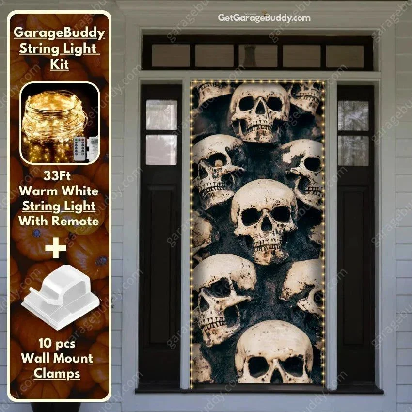Skulls | Halloween Front Door Cover - Image 4