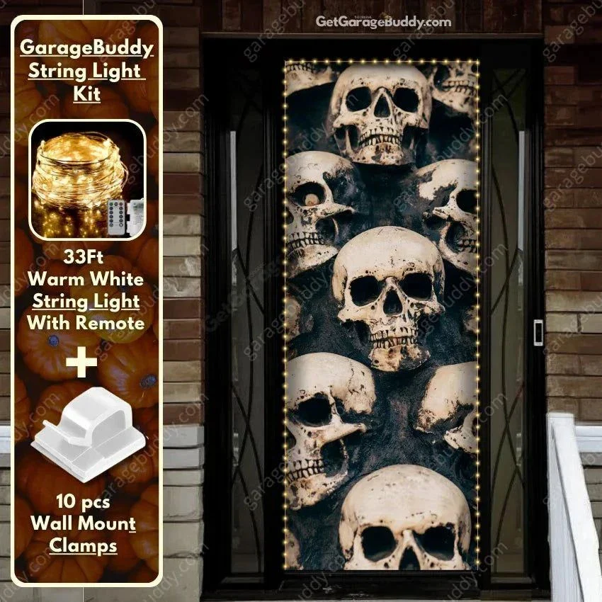 Skulls | Halloween Front Door Cover - Image 5