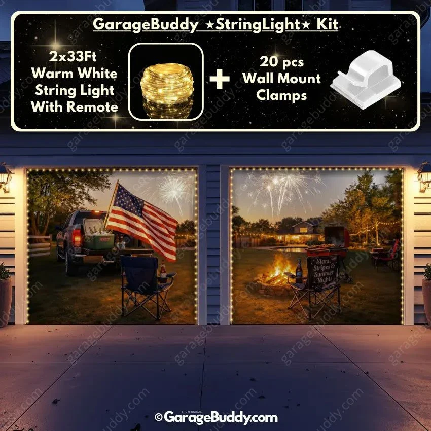 Stars Stripes & Summer Nights | Patriotic Garage Door Cover - Image 20