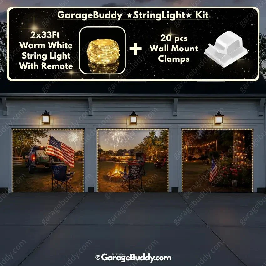 Stars Stripes & Summer Nights | Patriotic Garage Door Cover - Image 21