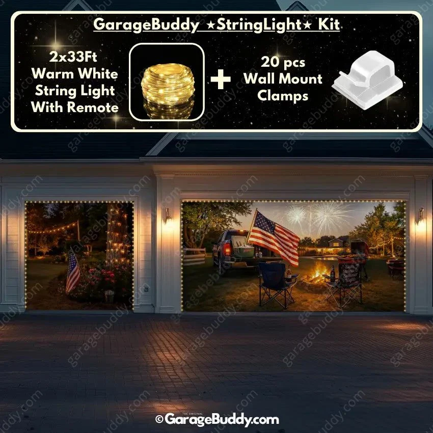 Stars Stripes & Summer Nights | Patriotic Garage Door Cover - Image 23