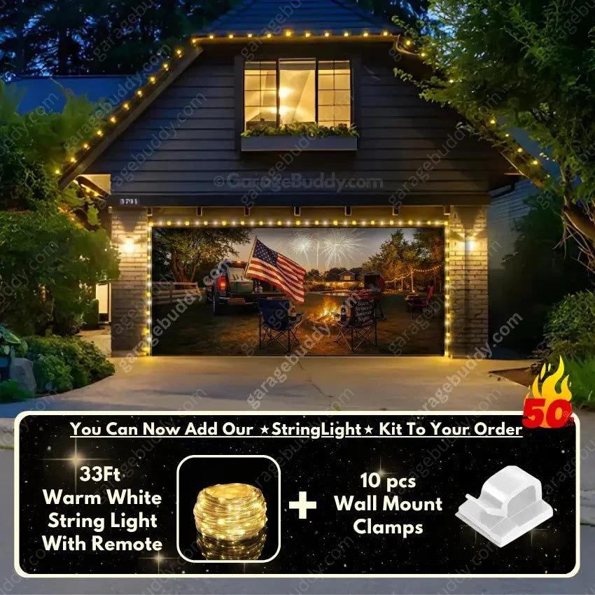 Stars Stripes & Summer Nights | Patriotic Garage Door Cover - Image 25
