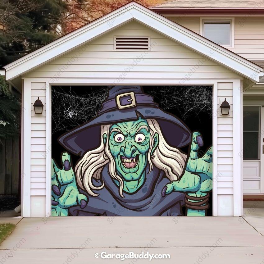 Ugly Witch | Halloween Garage Door Cover - Image 10