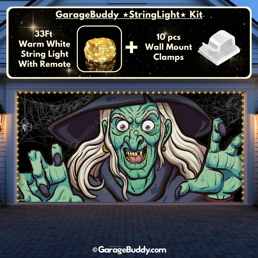Ugly Witch | Halloween Garage Door Cover - Image 15