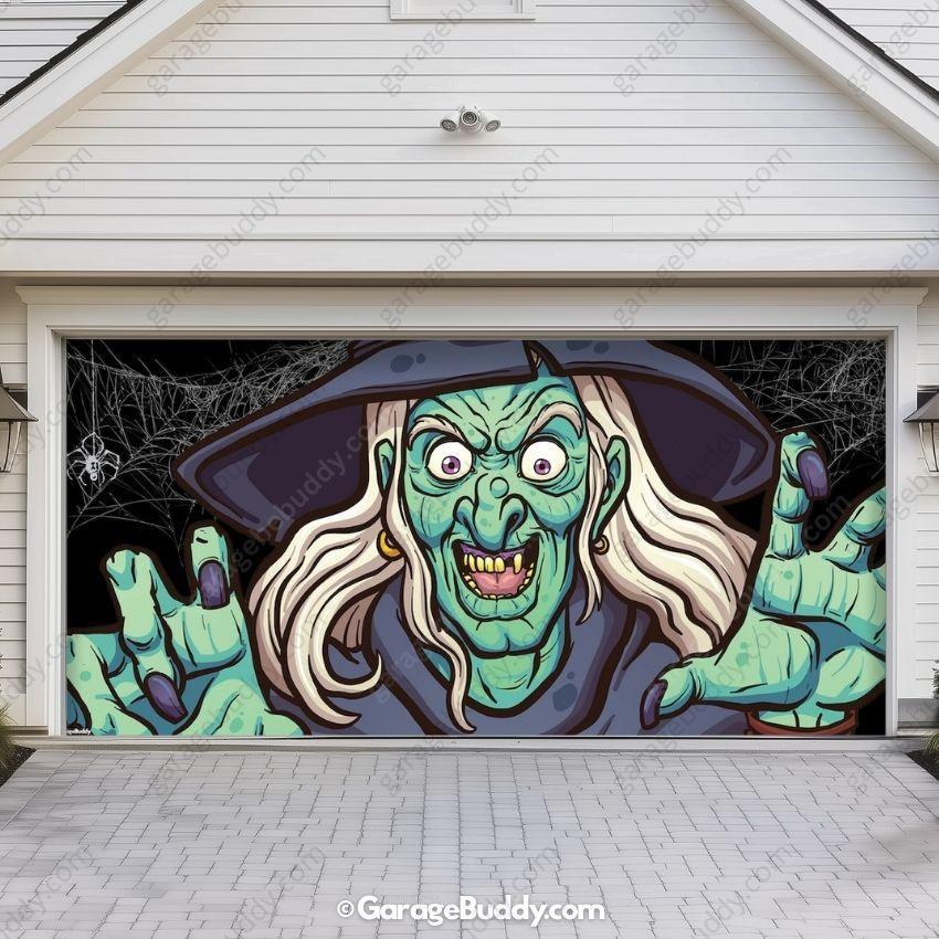 Ugly Witch | Halloween Garage Door Cover - Image 7