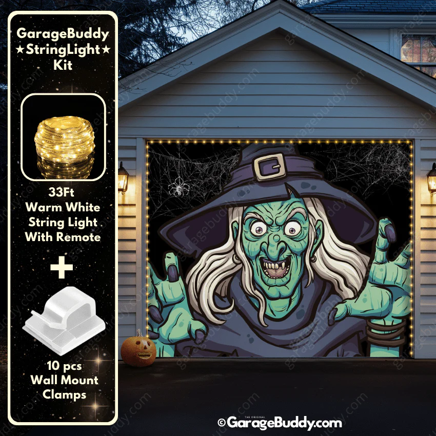 Ugly Witch | Halloween Garage Door Cover - Image 9