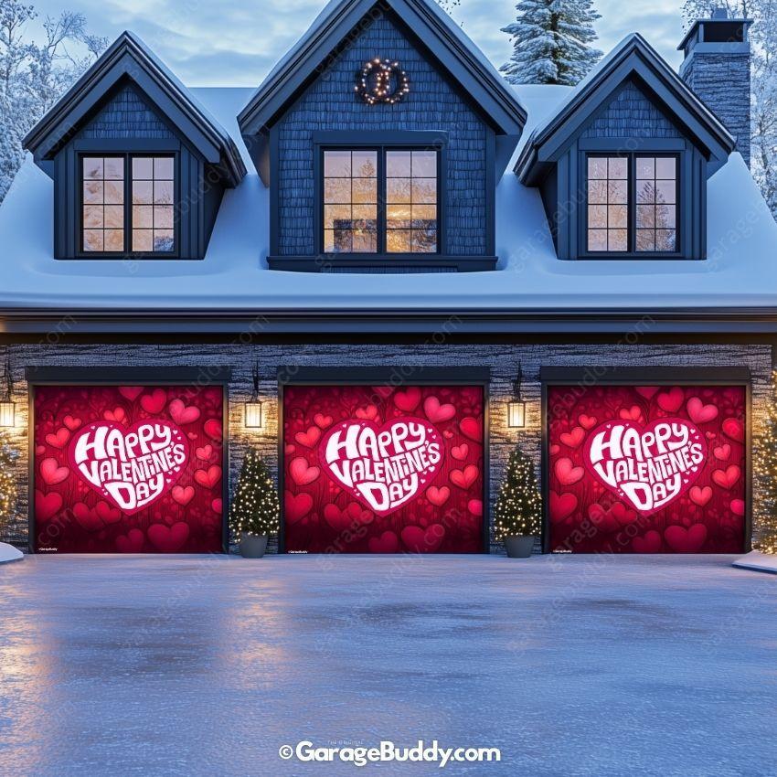 Valentine's Day (Hearts) | Festive Garage Door Cover - Image 11