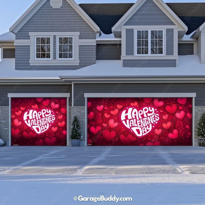 Valentine's Day (Hearts) | Festive Garage Door Cover - Image 12