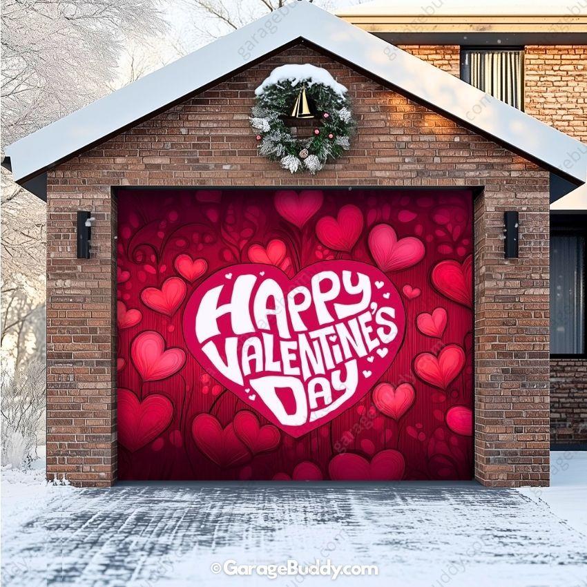 Valentine's Day (Hearts) | Festive Garage Door Cover - Image 13