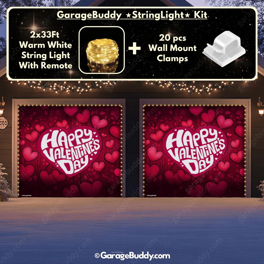Valentine's Day (Hearts) | Festive Garage Door Cover - Image 19
