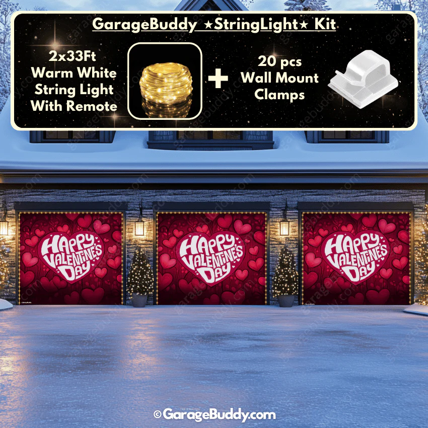 Valentine's Day (Hearts) | Festive Garage Door Cover - Image 20