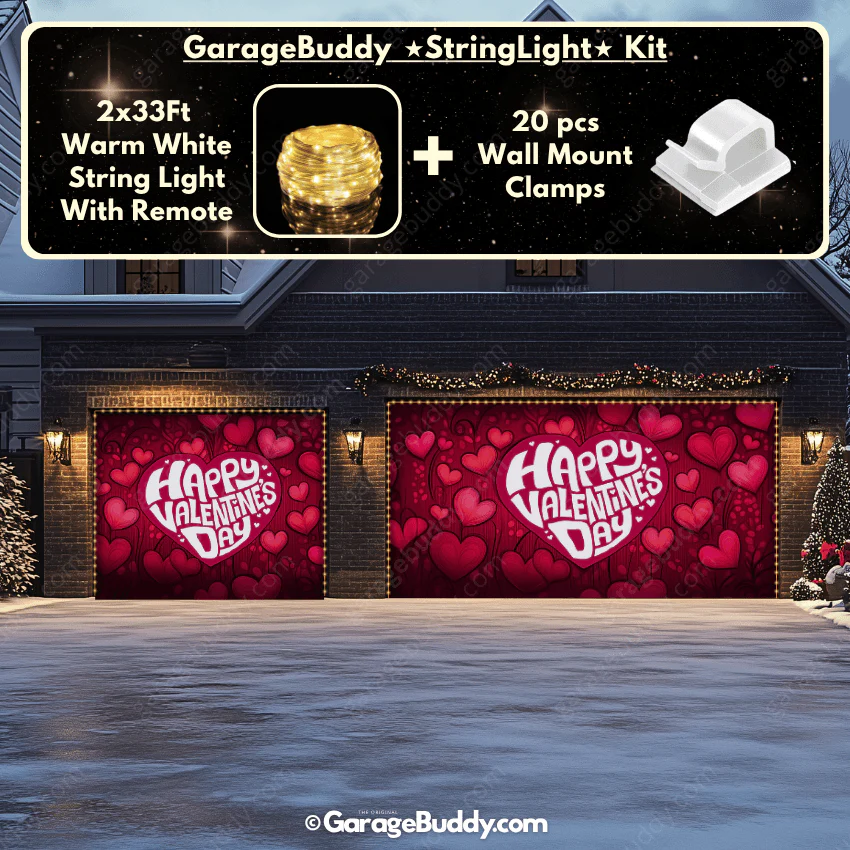 Valentine's Day (Hearts) | Festive Garage Door Cover - Image 21