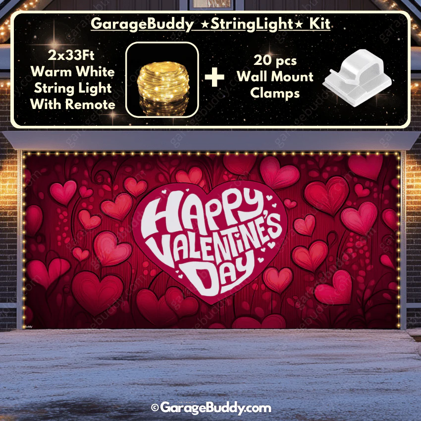 Valentine's Day (Hearts) | Festive Garage Door Cover - Image 22