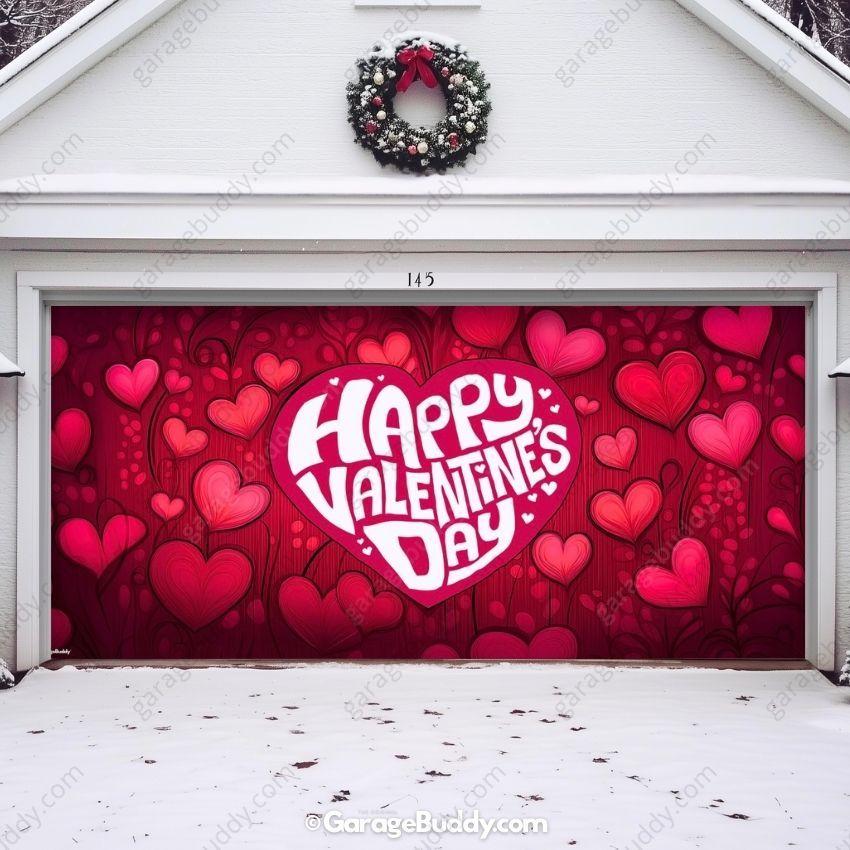 Valentine's Day (Hearts) | Festive Garage Door Cover - Image 6