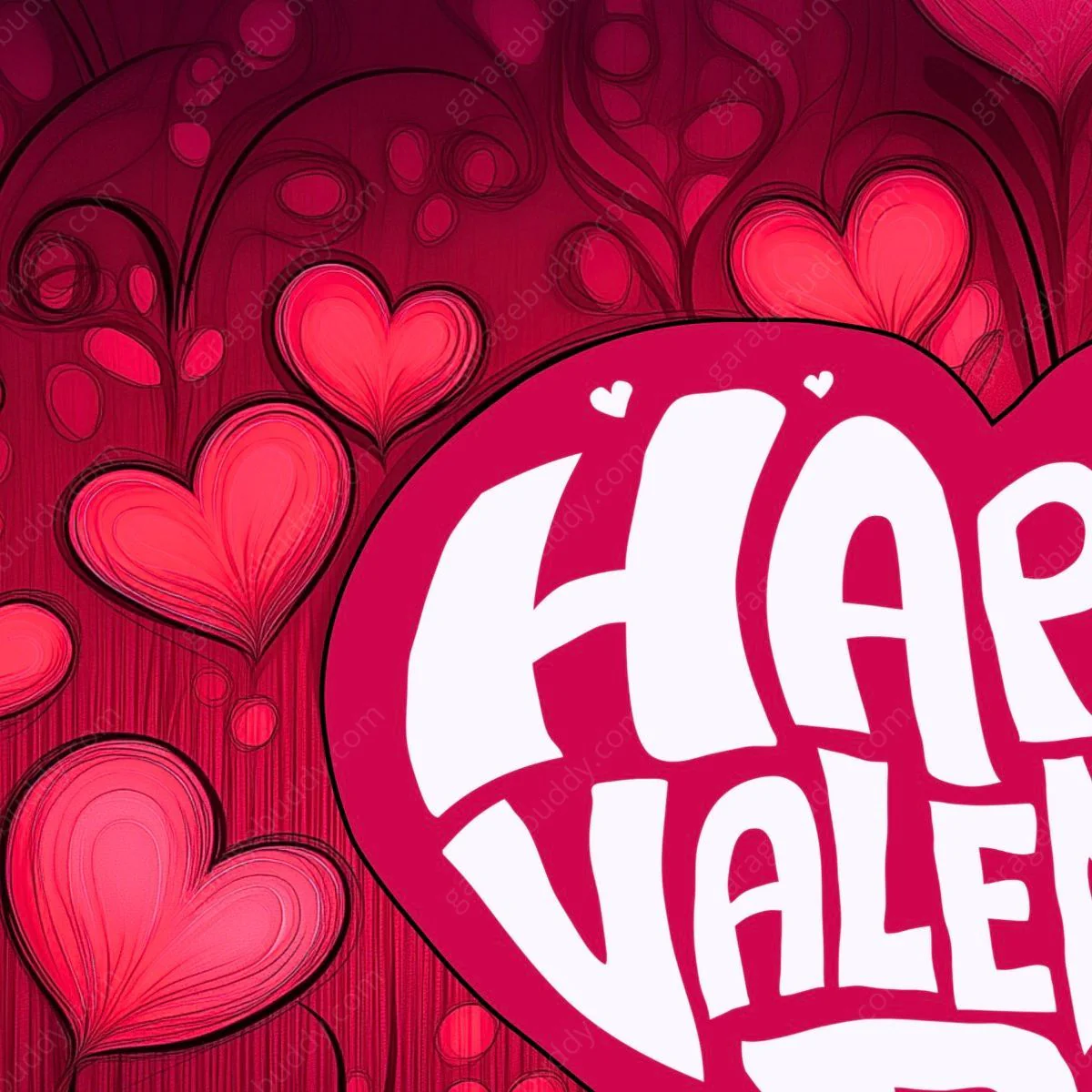 Valentine's Day (Hearts) | Festive Garage Door Cover - Image 9