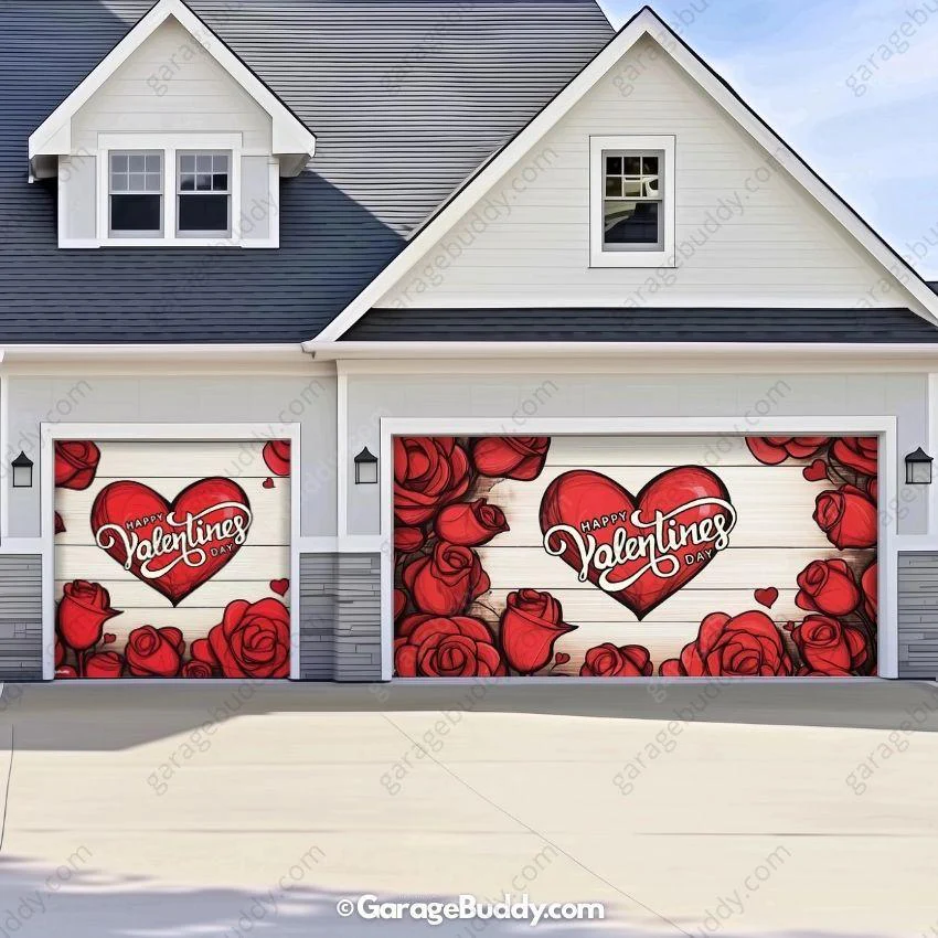 Valentine's Day (Roses) | Festive Garage Door Cover - Image 12