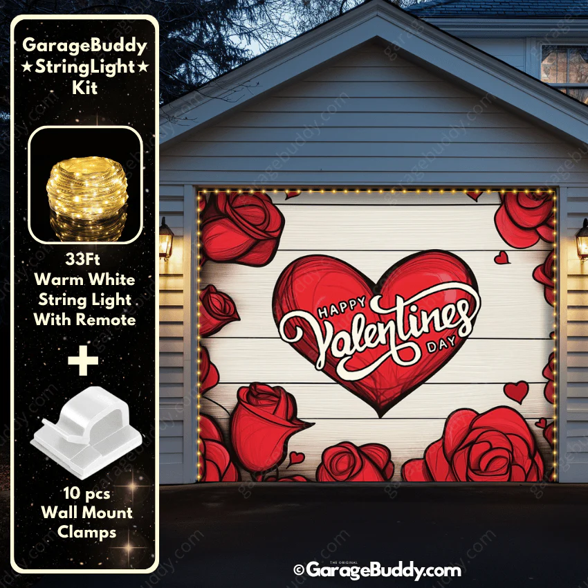 Valentine's Day (Roses) | Festive Garage Door Cover - Image 14