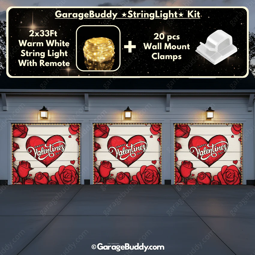 Valentine's Day (Roses) | Festive Garage Door Cover - Image 17