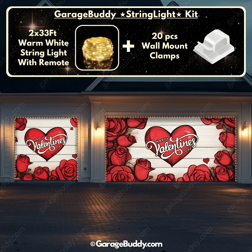 Valentine's Day (Roses) | Festive Garage Door Cover - Image 18
