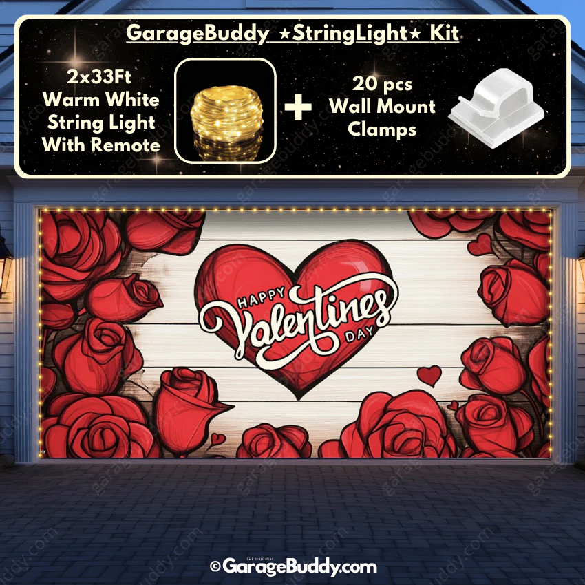 Valentine's Day (Roses) | Festive Garage Door Cover - Image 21