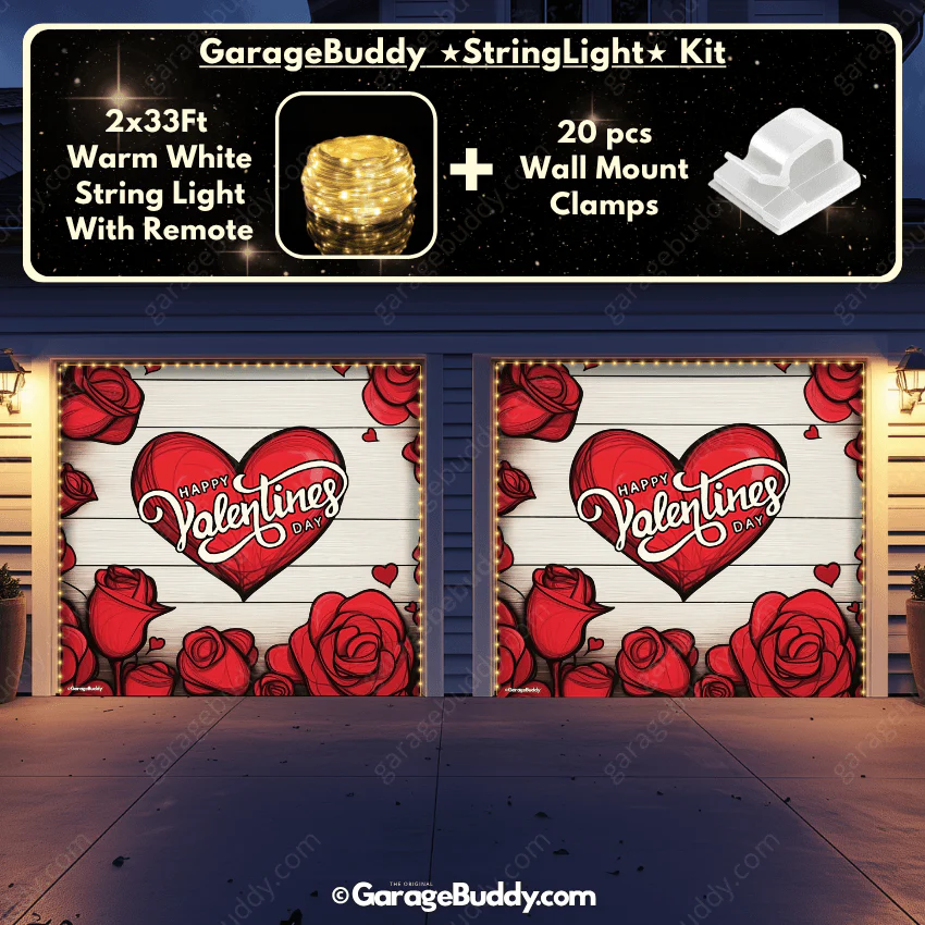 Valentine's Day (Roses) | Festive Garage Door Cover - Image 22