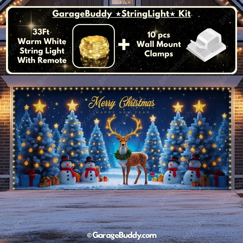 Winter Wonderland (Glow) | Christmas Garage Door Cover - Image 7